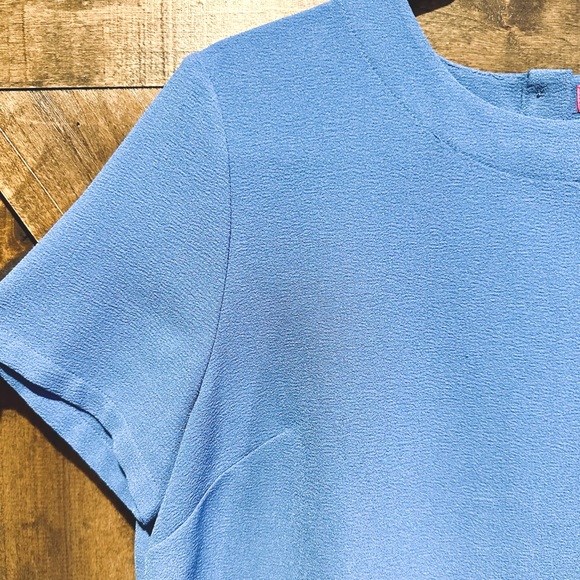 Catherine Malandrino Light Blue Button Back Blouse Sz L - Picture 9 of 15